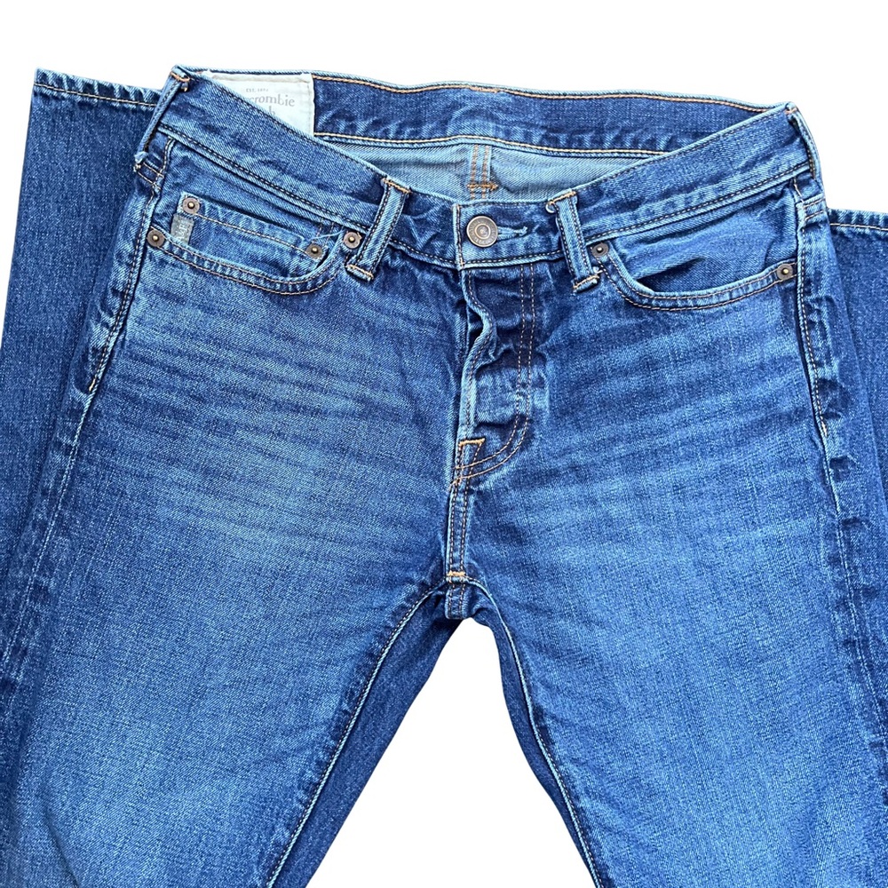 Abercrombie & Fitch Men's Slim Jeans in Rich Blue